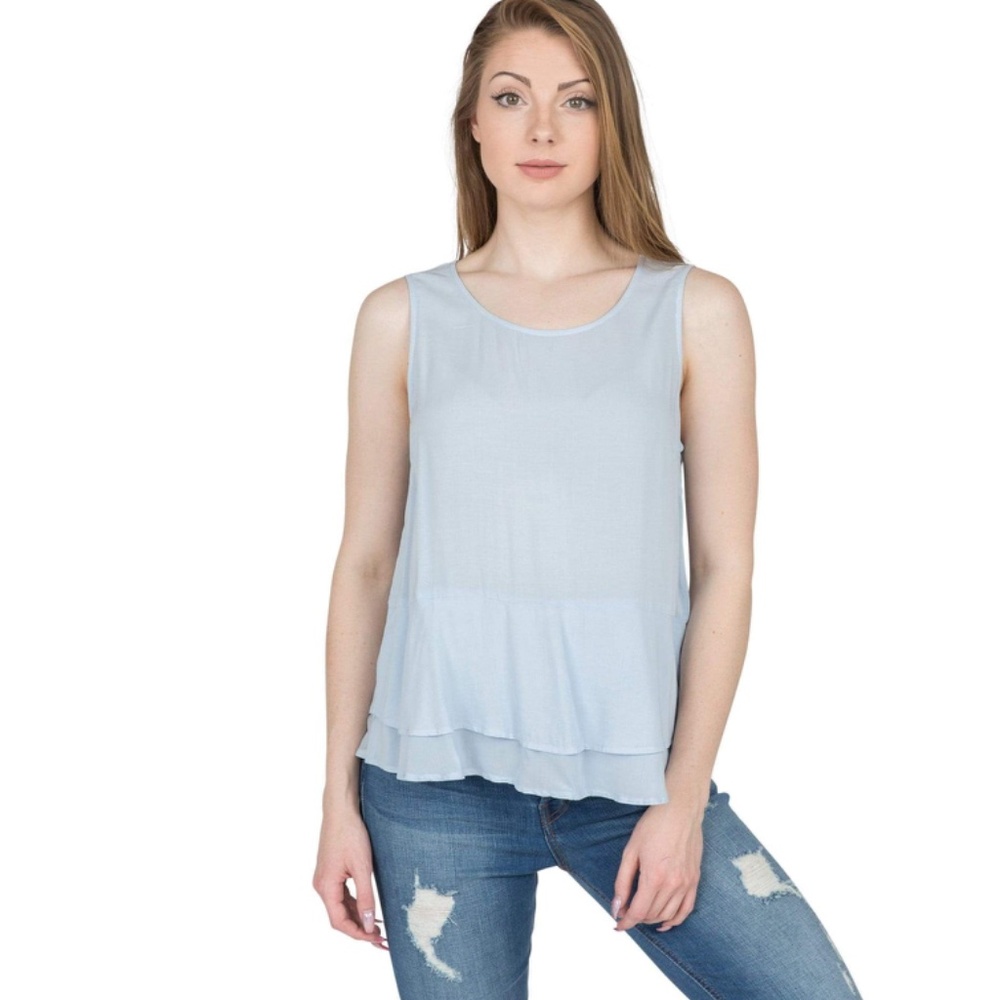 Velvet by Graham & Spencer Betsey Challis Ruffle Sleeveless Top